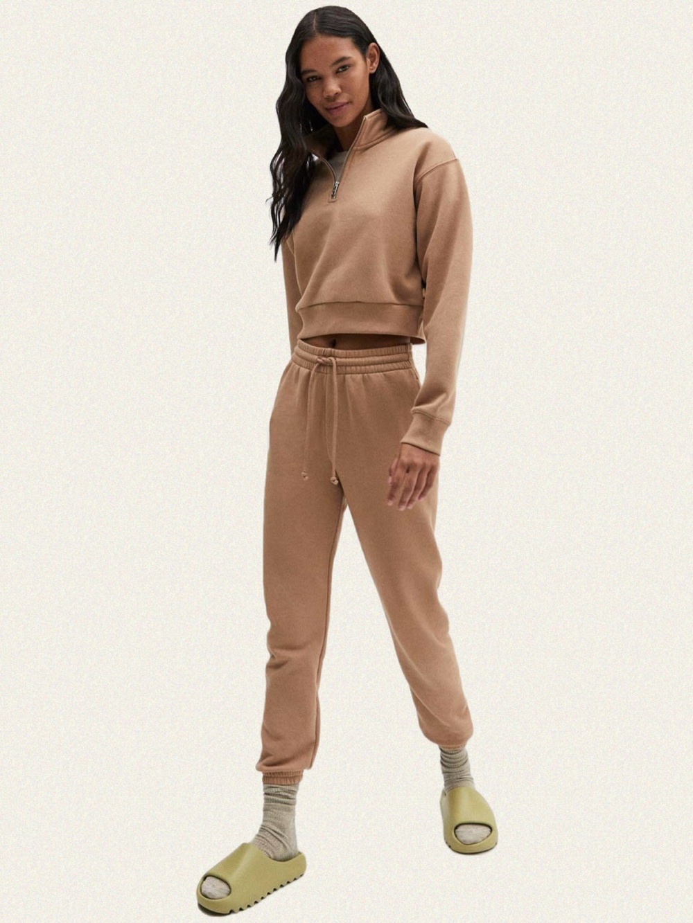 TNA Cozy Fleece Perfect 1/4 Zip Sweatshirt
